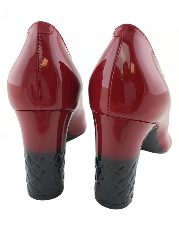 Bottega Veneta Red Isabella Dip-Dyed Pumps Size 39.5